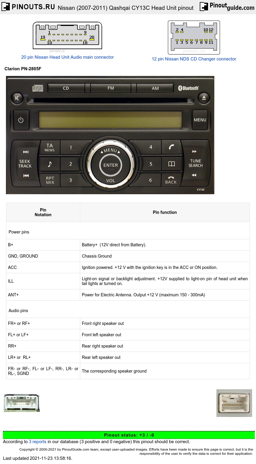 Nissan Qashqai Radio Wiring Diagram